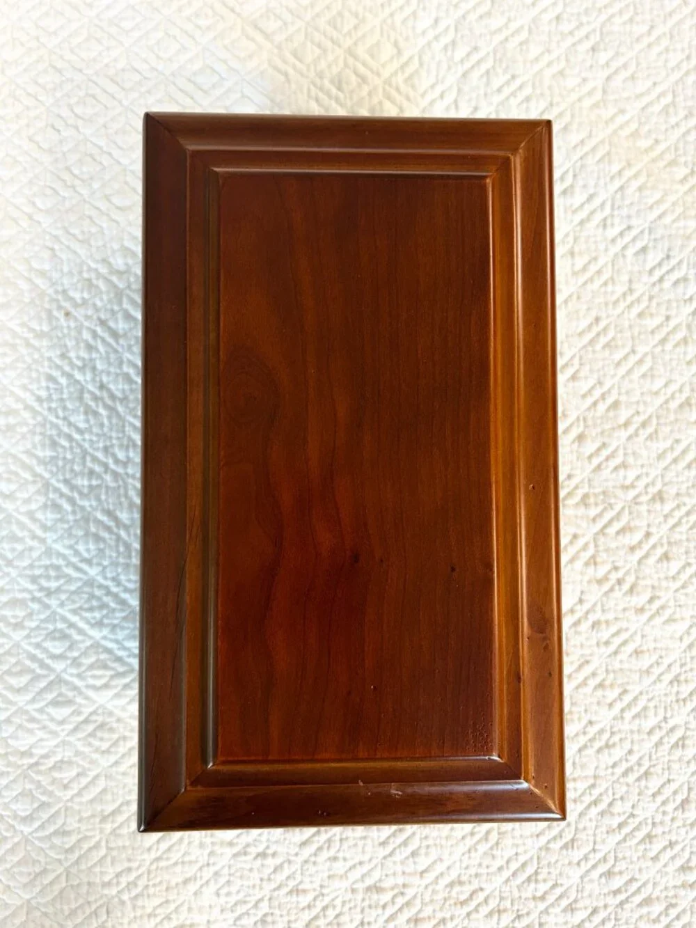 Vintage The Bombay Company Floral Carved Wooden Jewelry Box